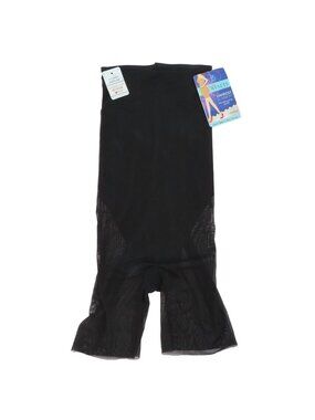 Assets by Spanx Womens Small Black High Waist Mid Thigh Shapewear Shorts NEW